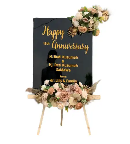 Papan Bunga Akrilik Aie Pacah
